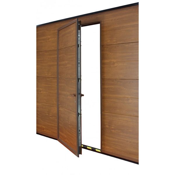 Puerta seccional panel imitacion madera 40 mm